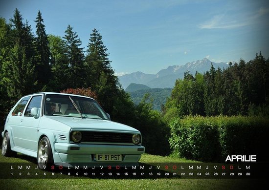 Calendar VW Golf 2