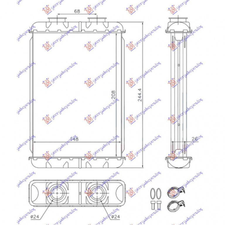Calorifer Caldura - Alfa Romeo Brera 2006 , 77363485