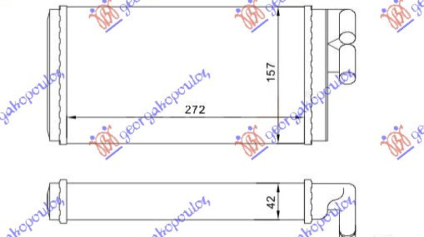 Calorifer Caldura - Audi 100 1982 , 443819031c