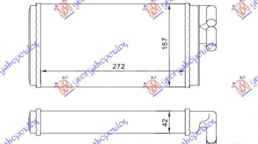 Calorifer Caldura - Audi 100 1990 , 443819031c