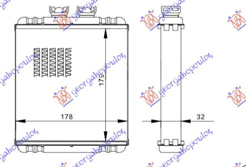 Calorifer Caldura - Audi A2 2000 , 8z0819030