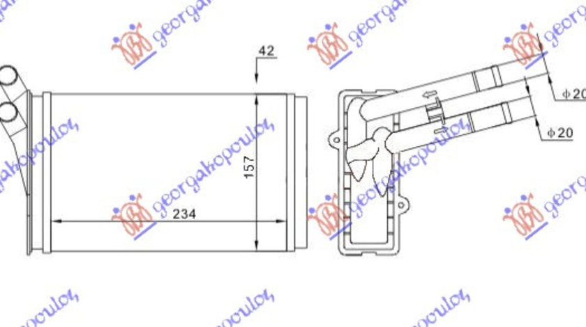 Calorifer Caldura - Audi A4 1994 , 8d1819030a