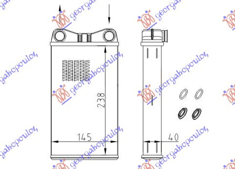 Calorifer Caldura - Audi A4 2000 , 8e1820031