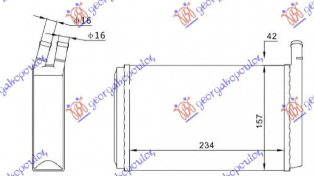 Calorifer Caldura - Audi A6 1994 , 443819031c