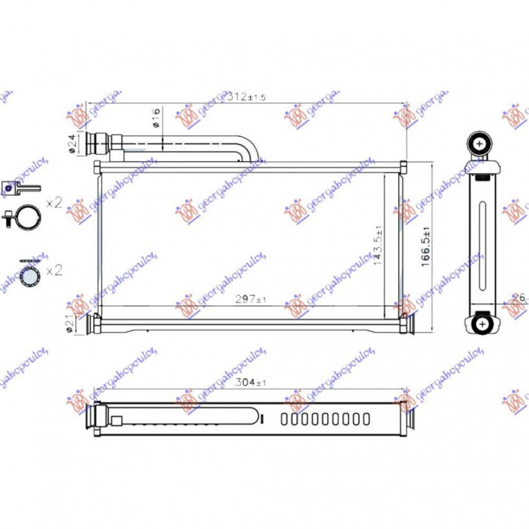 Calorifer Caldura - Audi A6 2008 , 4f0820031a