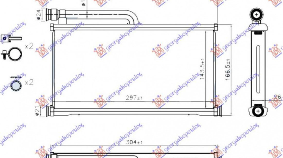 Calorifer Caldura - Audi A6 2008 , 4f0820031a