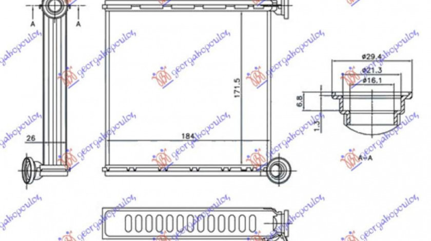 Calorifer Caldura - Audi Q2 2016 , 5q0819031