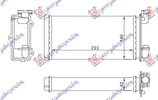 Calorifer Caldura - Bmw Series 3 (E30) 1983 , 64111373772