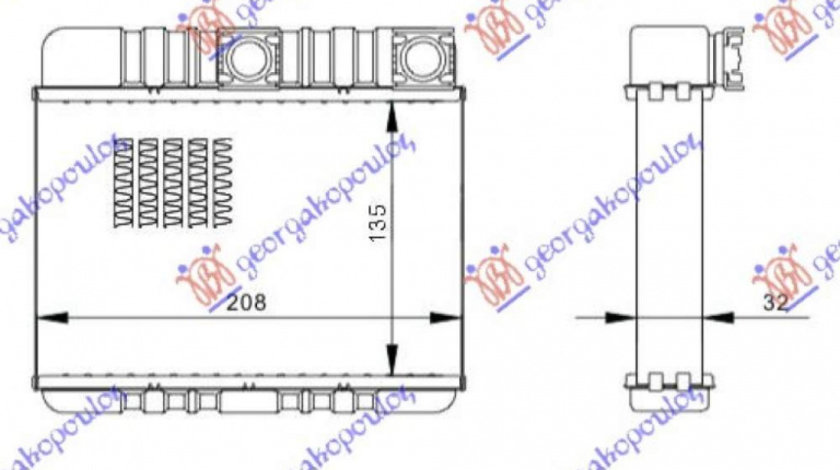 Calorifer Caldura - Bmw Series 3 (E46) Compact 2001 , 64118372783