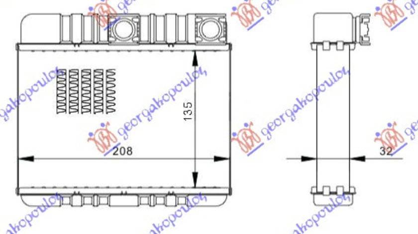 Calorifer Caldura - Bmw Series 3 (E46) Sdn 1999 , 64118372783