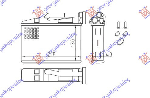 Calorifer Caldura - Bmw Series 5 (E39) 1996 , 64118385562