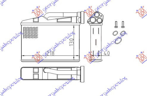 Calorifer Caldura - Bmw Series 5 (E39) 1996 , 64118385562