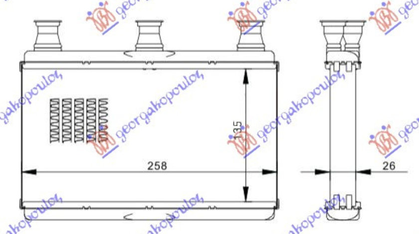 Calorifer Caldura - Bmw Series 5 (E60/61) 2003 , 64116933922