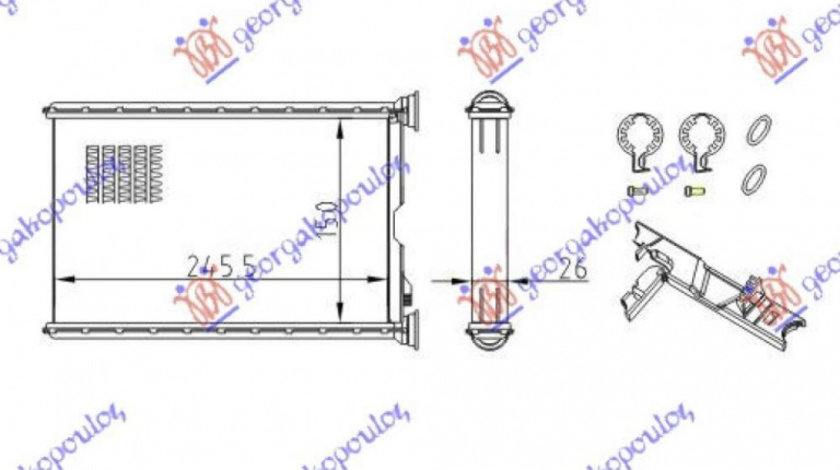 Calorifer Caldura - Bmw X3 (F25)2011 2012 , 64119128953