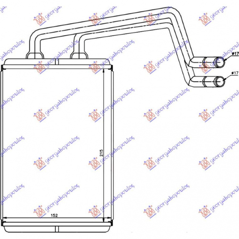 Calorifer Caldura - Bmw X5 (E53) 2000 , 64118385562