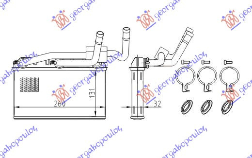 Calorifer Caldura - Bmw X5 (E70) 2007 , 64116968204