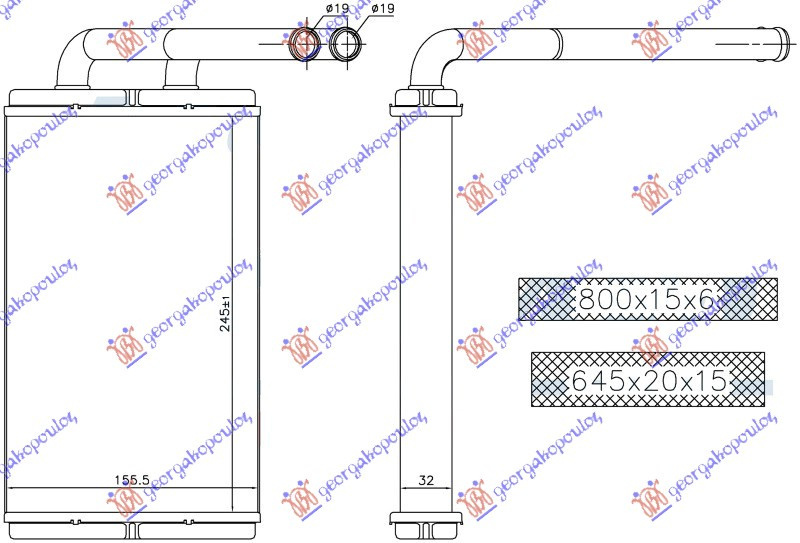 Calorifer Caldura - Chevrolet Captiva 2007 , 4803904