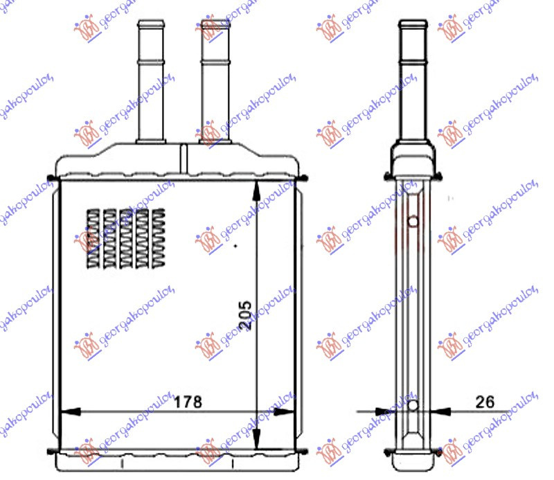 Calorifer Caldura - Chevrolet Epica 2007 , 96327370