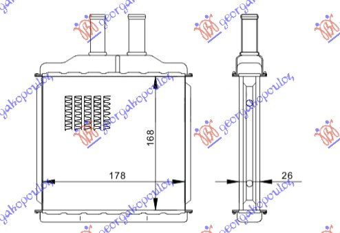 Calorifer Caldura - Chevrolet Lacetti 2003 , 96554446