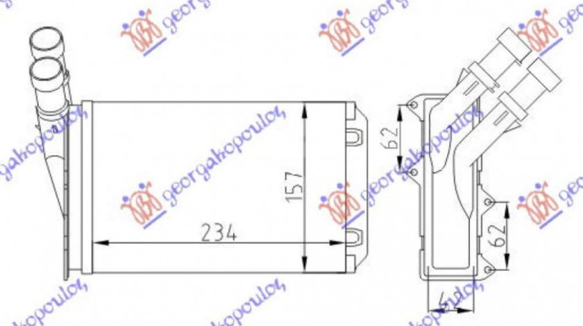 Calorifer Caldura - Citroen Berlingo 1996 , 6448c8