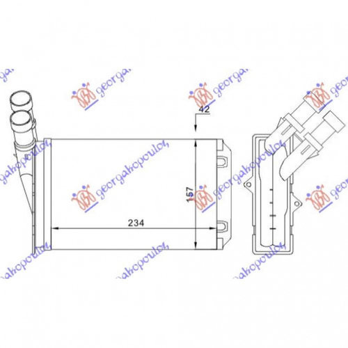 Calorifer Caldura - Citroen Berlingo 2002 , 644878