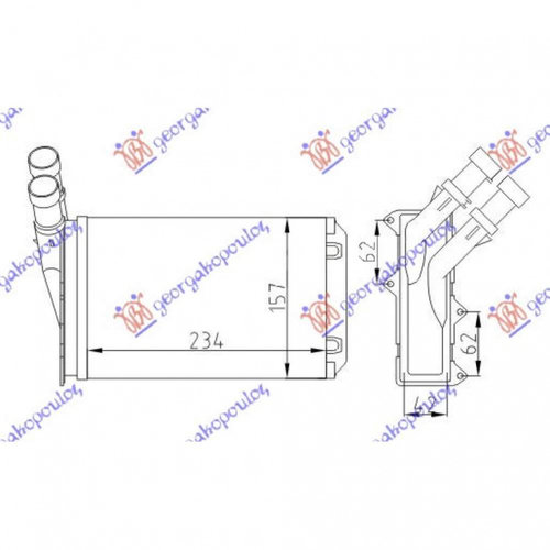 Calorifer Caldura - Citroen Berlingo 2002 , 6448c8