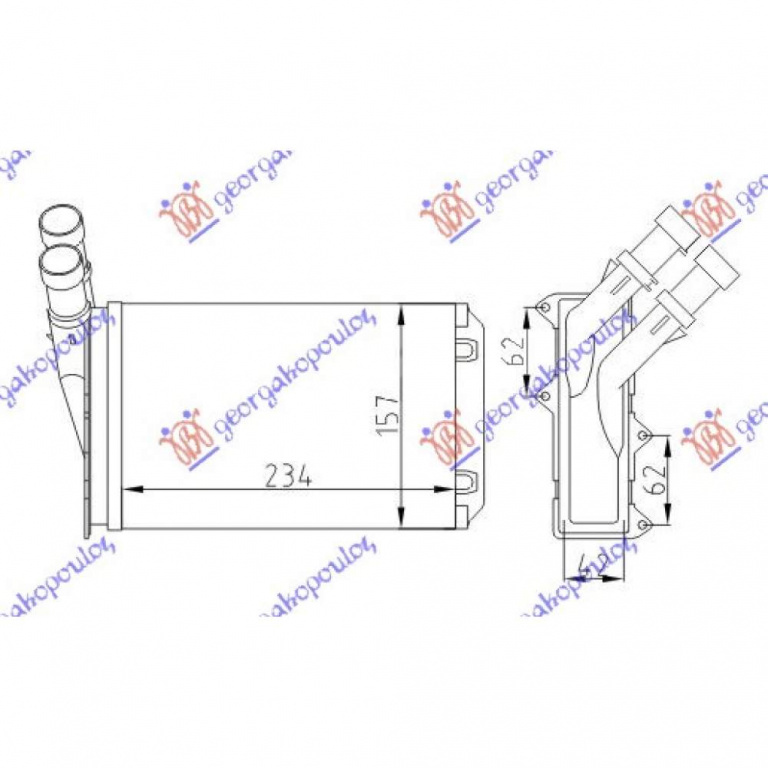 Calorifer Caldura - Citroen Berlingo 2008 , 644878