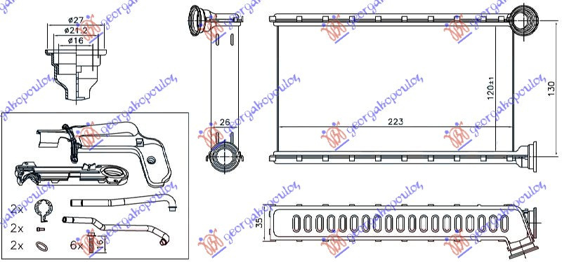 Calorifer Caldura - Citroen C1 2014 , 1611283980