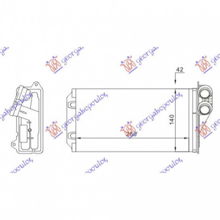 Calorifer Caldura - Citroen C3 2002 , 6448.K9