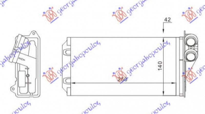 Calorifer Caldura - Citroen C3 2002 , 6448.K9