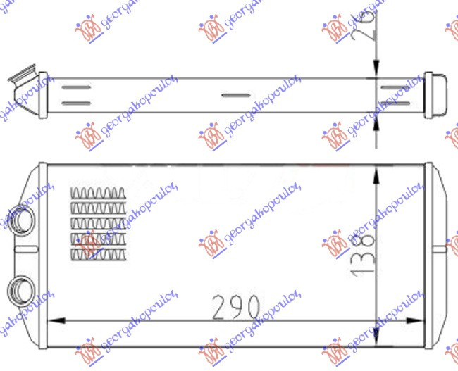 Calorifer Caldura - Citroen C4 Picasso 2007 , 6448s6
