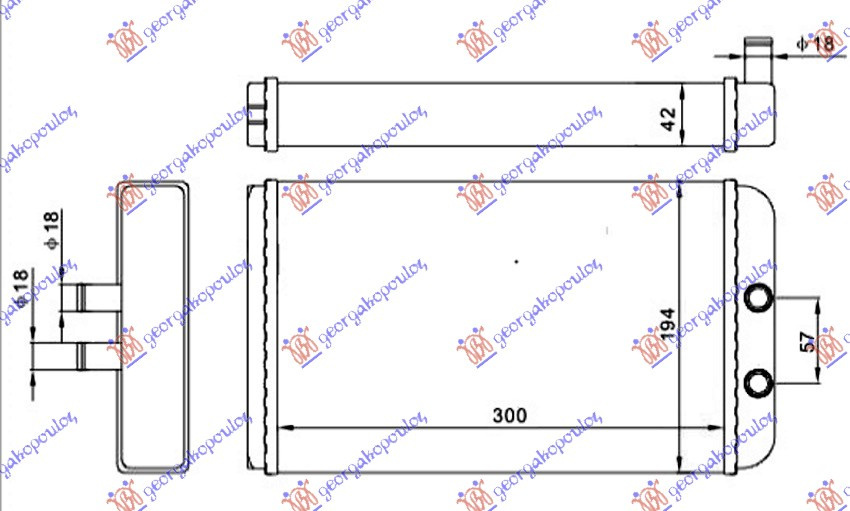 Calorifer Caldura - Citroen Jumper2002 2003 , 46722710