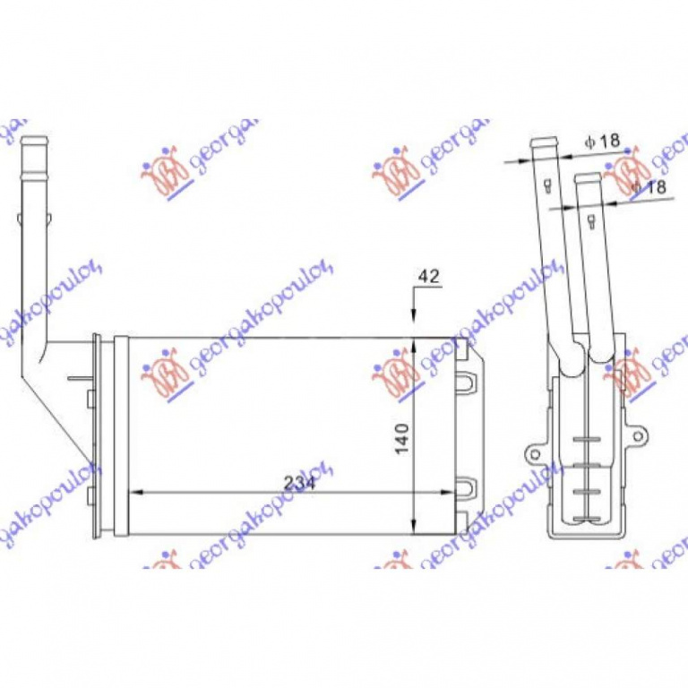 Calorifer Caldura - Citroen Saxo 1999 , 644872