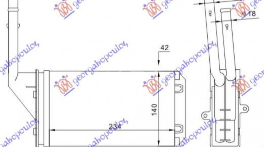 Calorifer Caldura - Citroen Saxo 1999 , 644872