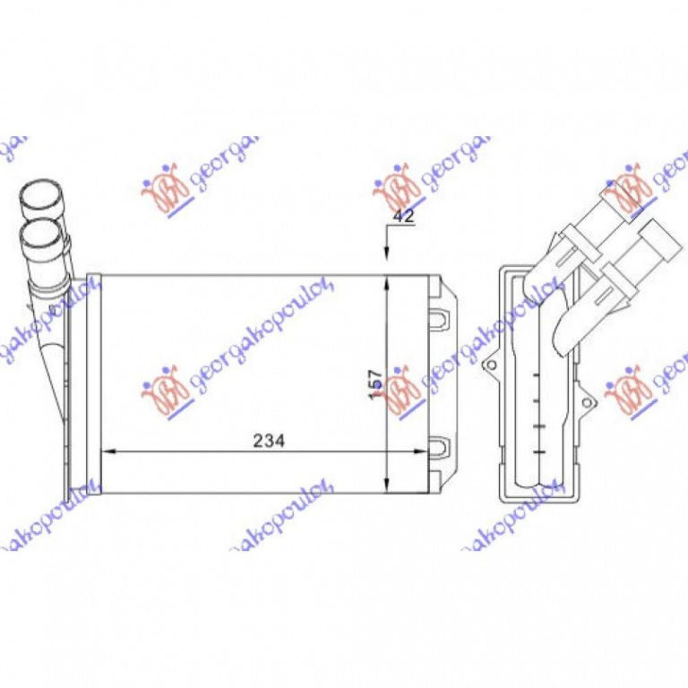 Calorifer Caldura - Citroen Xantia 93 1994 , 644878