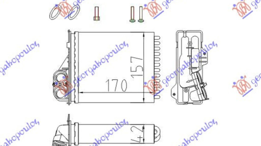 Calorifer Caldura - Dacia Duster 2010 , 6001547484