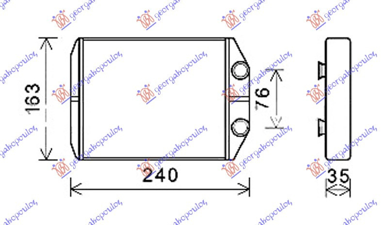 Calorifer Caldura - Dacia Lodgy 2012 , 271154491r