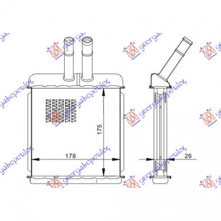 Calorifer Caldura - Daewoo Matiz 2000 , 96314858