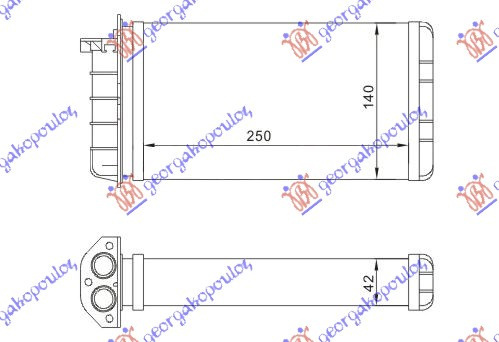Calorifer Caldura - Fiat Brava 1995 , 46722546