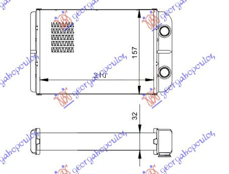 Calorifer Caldura - Fiat Bravo 2007 , 46723450