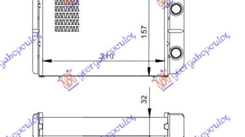 Calorifer Caldura - Fiat Bravo 2007 , 46723450