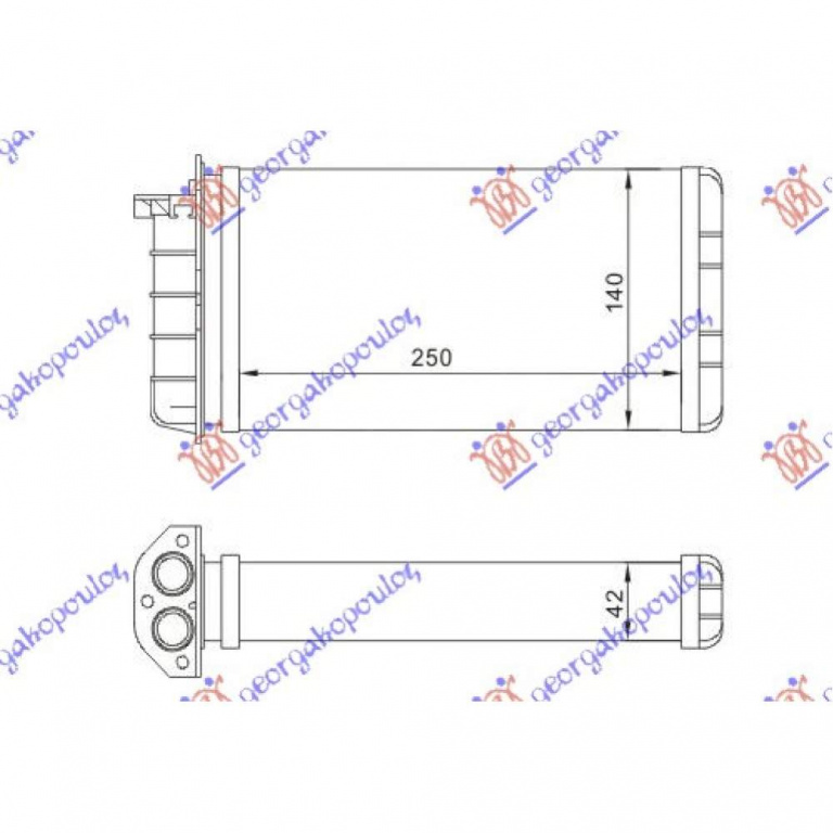 Calorifer Caldura - Fiat Coupe 1996 , 46722546