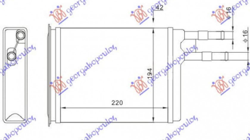 Calorifer Caldura - Fiat Ducato 1994 , 644893