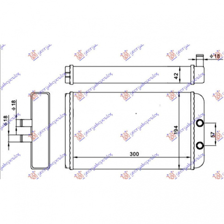 Calorifer Caldura - Fiat Ducato2002 2003 , 46722710