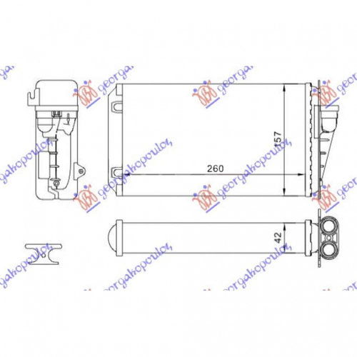 Calorifer Caldura - Fiat Marea 1996 , 71714180