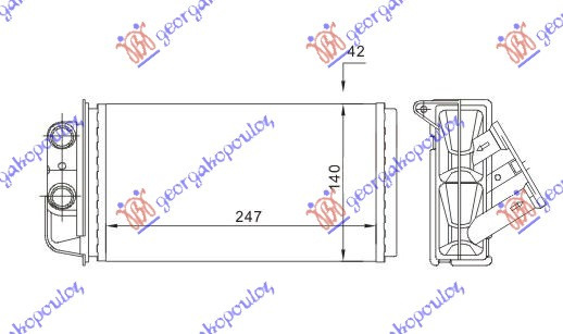 Calorifer Caldura - Fiat Palio 1999 , 46