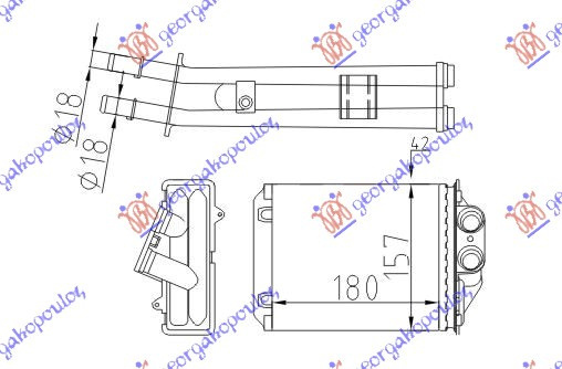Calorifer Caldura - Fiat Panda 2003 , 77362540
