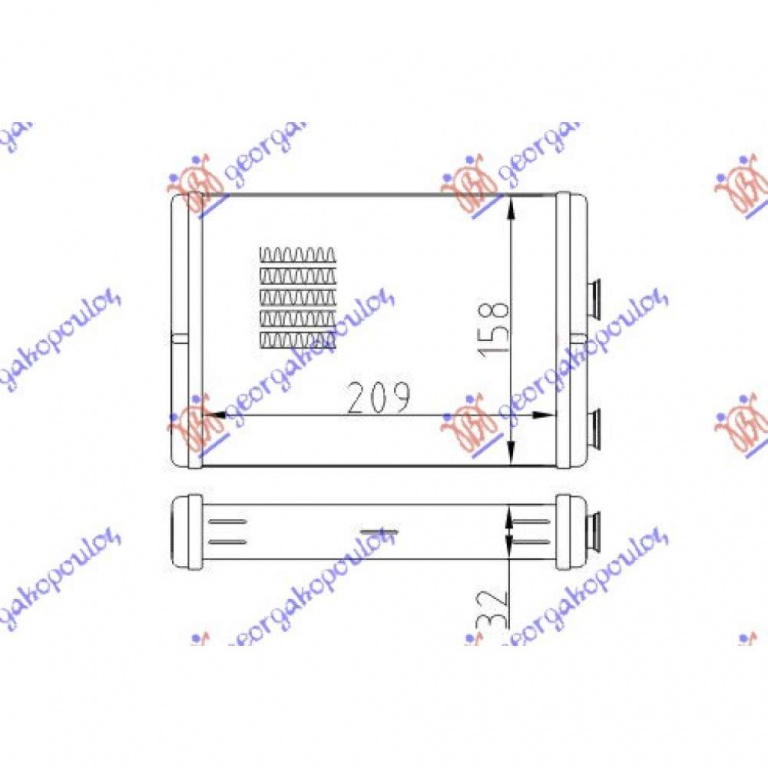 Calorifer Caldura - Fiat Punto 2003 , 46722928