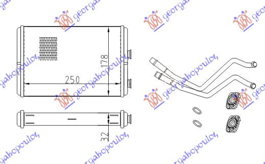 Calorifer Caldura - Fiat Scudo 2007 , 6448.K8