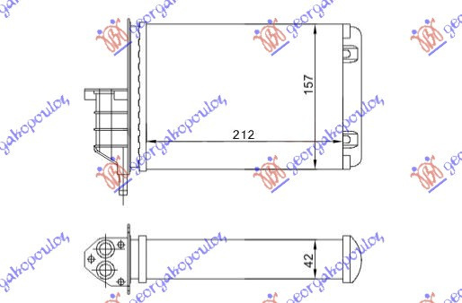 Calorifer Caldura - Fiat Seicento 1998 , 46722587